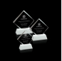 Wholesale low price black and white transparent business custom fashion crystal award