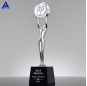 Custom New Design Modern Engraving Achievement Crystal Glass Award Trophy