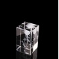 Laser Rose 3D Laser Glass Crystal Cube Blank Laser Engraved Crystal Cubes With Base LED For Crystal Gift