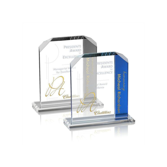 Creative Customize Crystal For Honor Gift Shields Slap-up Trophy Transparent Glass Frame Photo Award Certificate Template