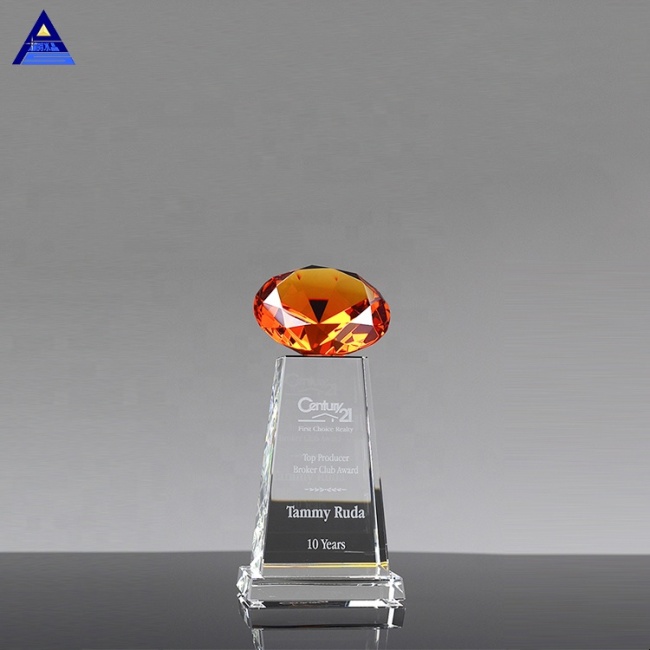 Wedding Decorations New Products Wedding Glass Crystal Large Diamond Award