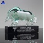 Luxurious Art Glass Crystal Bull Model Awards For Best Boss Trophy