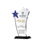 New Design Custom Crystal Blank Star Plaque Trophy Crystal Glass Awards
