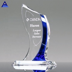 Trophée du prix Potomac en cristal de conception créative personnalisée de haute qualité en Chine