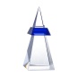 Pagoda Mountain Peak Shape Crystal Trophy Award,Custom Unique Glass Trophy