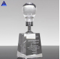 Latest Promotion Price Success Light Bulb Shape Crystal Award Trophy For Souvenir