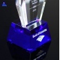 Beauty Best Design Clear Triangle Executive Diamond Crystal Award Trophy With Base