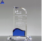 Hot Sale Customized Shape Clear Glass Crystal Trophy Award