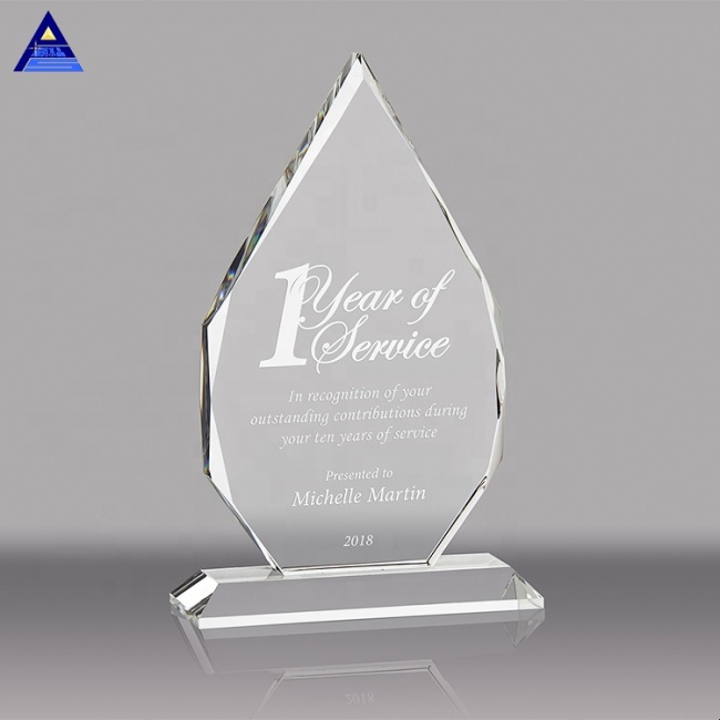 Personalized crystal plaques and awards trophy for gift
