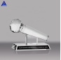 Creative VIP Music Glass Crystal Trophy Customized Microphone Singers Award
