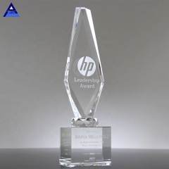 Trophée de l'obélisque du pilier de cristal de l'obélisque Apex personnalisé, trophée de l'obélisque de cristal