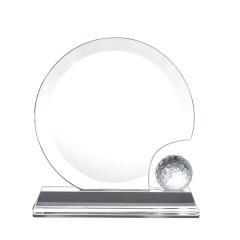 Trophée et récompense professionnels en cristal de golf en cristal avec le trophée en cristal mental en forme de boule