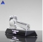Personalized Crystal Faceted Gavel Award Trophy With Black Stand for Government Anniversary Gifts
