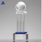 Big Clear Crystal Globe Award With Wedding Gift Glass Earth World Map Globe
