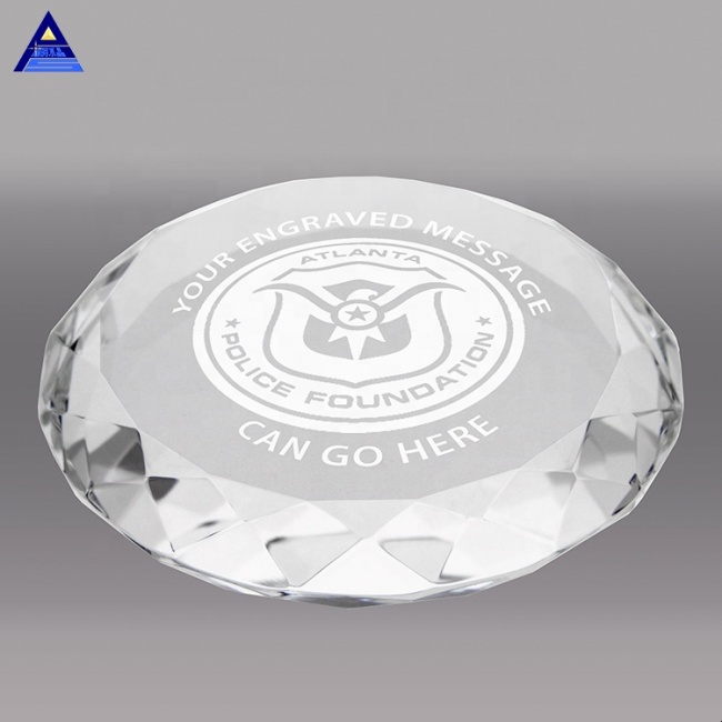 New Products Custom Hemisphere Dome Crystal Glass Paperweight For Souvenirs Gifts