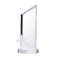 Hot sale Manufacture Blank Crystal Star Awards Trophy for Promotional Souvenirs
