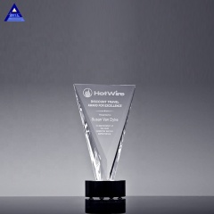 Factory Wholesale Clear Large Crystal Triumph Award European Cup Trophy