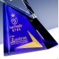 New Design 3D Blank Top Star Diamond   Honor Star Crystal Trophy