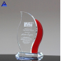 Factory Personalized Custom Red Crystal Flame Award Trophies For Sale
