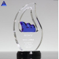 Personal Beauty Color Glass Crystal Flame Trophy For Sports Game Awards