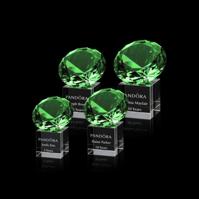 Wholesale custom red K9 three-dimensional decoration clear transparent diamond crystal award
