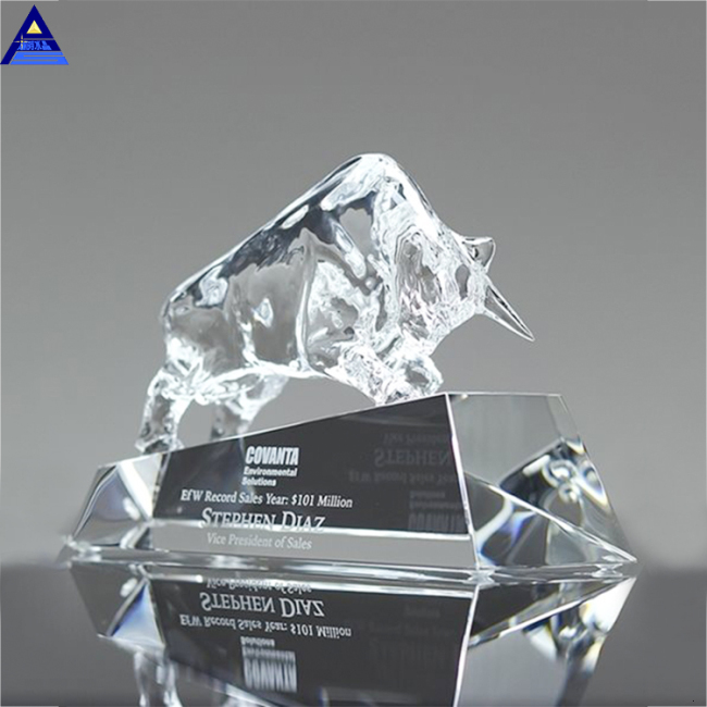 Custom New Design 3D Laser Engraved Trophy Wholesale Award Crystal