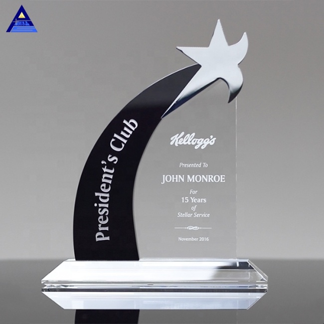 Dynamic Crystal Star Award  Trophy,Crystal Star Shape Trophy Awards