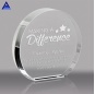 Nice Gift High Quality Custom Round Shape Crystal Paper Weight Craft For Business Gift