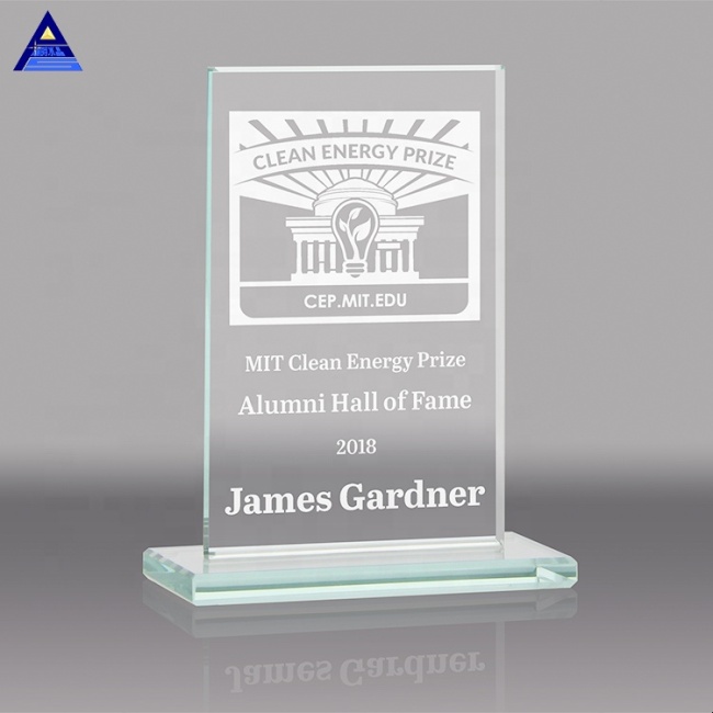 Customize Beveled Clear Crystal Plaque Award For Business Gifts