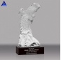 New Products Natural Clear Quartz Hand Carved Eagle Crystal Animal Trophy For Business Gift