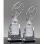Fashion golf metal cup crystal trophy award for sports competition