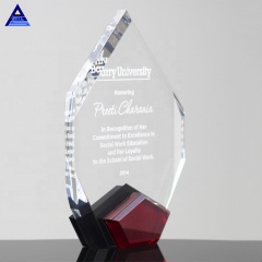 Zhejiang Pujiang nouveau trophée de diamant de cristal de marquis rouge personnalisé décoratif
