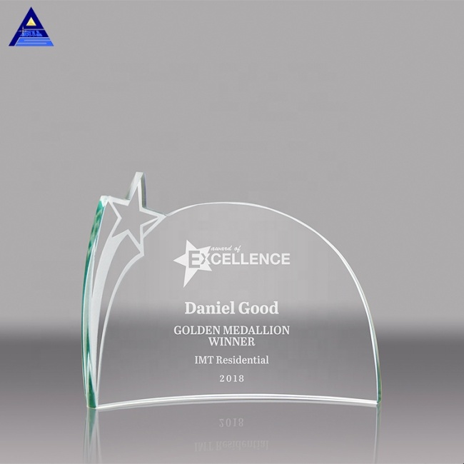 Round Shape Crystal Awards Plaque With Globe Ball Design And white Base