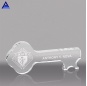 Cheap Customized 3D Laser Key Shape Crystal Paperweight For Wedding Guests Gifts