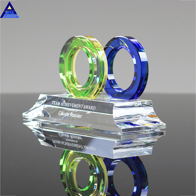 Custom Size Diamond Crystal Award Trophy,Color Glass Award Trophy