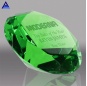 Machine Cut Green Glass Crystal Diamond Wedding