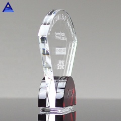 Trophée de cristal de rubis rayonnant de luxe personnalisé en gros d'usine