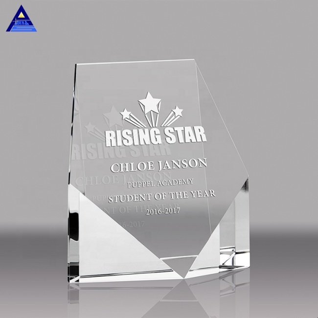 Custom star crystal glass paperweight for home decoration