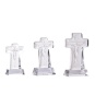 Hot Sale Christian Gifts Crystal Cross Free Standing With Jesus Figurine Catholic Religious Gifts