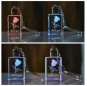 K9 Custom LED led flashlight crystal key chain/3D Laser Inside Rose Flower Key Chain Crystal For Wedding Present