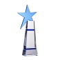 Hot Selling Unique Design Europe Feature Blank Star Crystal Trophy For Festival Film Souvenirs