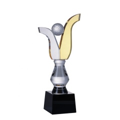 Pujiang Creative Nouveau Design Souvenirs Événements Sportifs Prix Haut de Gamme Produits Personnalisés K9 Crystal Trophy