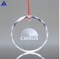Christmas Tree Decoration Personalized Blank Clear Crystal Round Ornaments