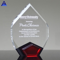 Zhejiang Pujiang nouveau trophée de diamant de cristal de marquis rouge personnalisé décoratif