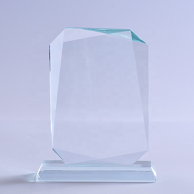 Custom Quality 3D Engrave Blank glass K9 Crystal Trophy/Award/Plaque/Trophy