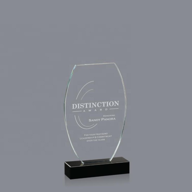 Wholesale Custom Clear Crystal Trophy Awards And Acrylic Crystal Plaque For Souvenir