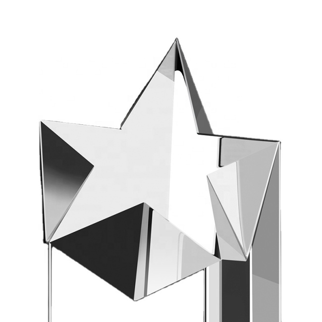 Award 3D Laser Awards Star Engraving Sport Block Glass Trophies Cube Crystal Blank Trophy