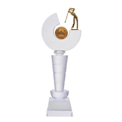 Fabriqué en Chine Trophée de musculation des récompenses en métal plaqué or pour les sports de balle