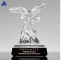 Custom High Grade Crystal Glass Challenge Crystal Eagle Trophy For Sports