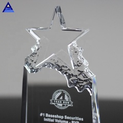 New Welcome Popular Crystal Star Trophy For Mountain Bike Souvenir MOQ 1Pcs